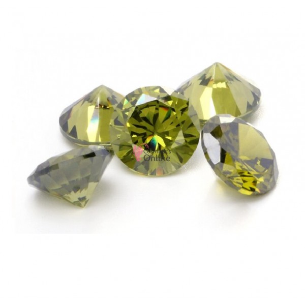Diamante din Zirconiu pentru decor unghii DZR025 Verde de Maslin de 7mm